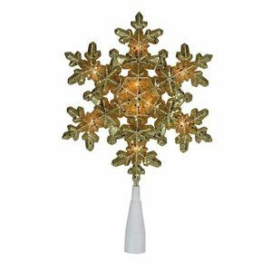 Mini Bulbs Snowflake Christmas Tree Topper Light